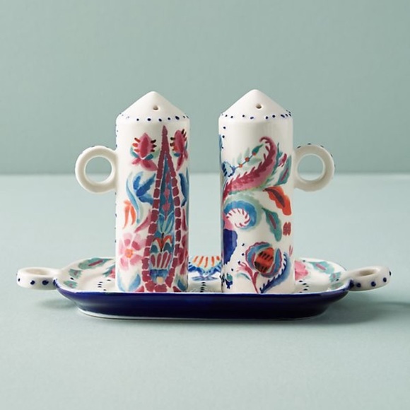 NIB Anthropologie Epsilon Salt & Pepper Shaker - Picture 2 of 3